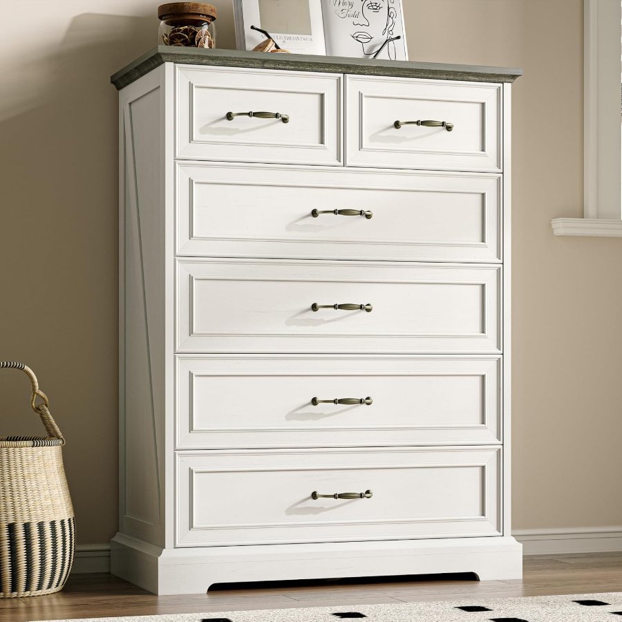 Xixini Farmhouse 6 Drawers Dresser