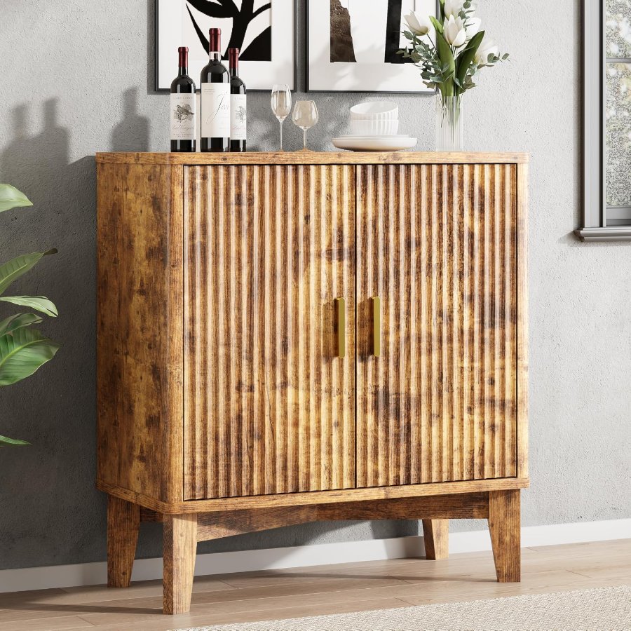 Xixini Fluted Sideboard Buffet Cabinet